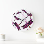 Whimsical Dragonflies Grote Klok (Huis)