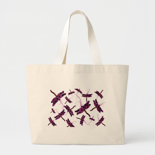 Whimsical Dragonflies Grote Tote Bag (Voorkant)