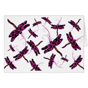 Whimsical Dragonflies Kaart
