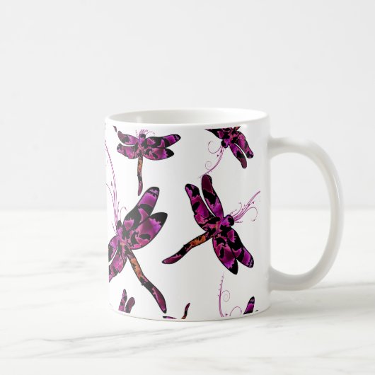 Whimsical Dragonflies Koffiemok (Rechts)