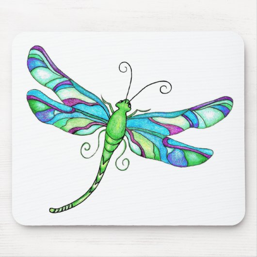 Whimsical Dragonflies Muismat (Voorkant)