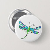 Whimsical Dragonflies Ronde Button 5,7 Cm (Voorkant /achterkant)
