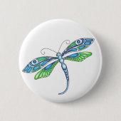 Whimsical Dragonflies Ronde Button 5,7 Cm (Voorkant)