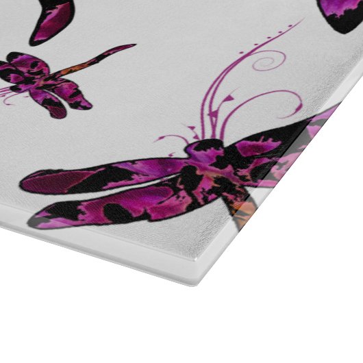 Whimsical Dragonflies Snijplank (Hoek)