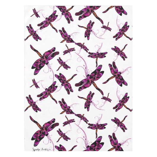 Whimsical Dragonflies Tafelkleed (Voorkant)