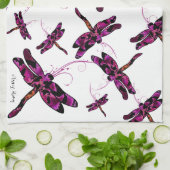 Whimsical Dragonflies Theedoek (Gevouwen)