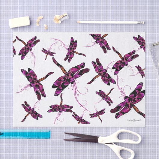 Whimsical Dragonflies Tissuepapier (Craft)