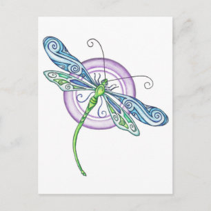 Whimsical Dragonfly Briefkaart