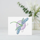 Whimsical Dragonfly Briefkaart (Staand voorkant)