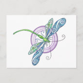 Whimsical Dragonfly Briefkaart (Voorkant)