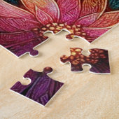 Whimsical Dragonfly Floral Abstract gepersonalisee Legpuzzel (Zijkant)