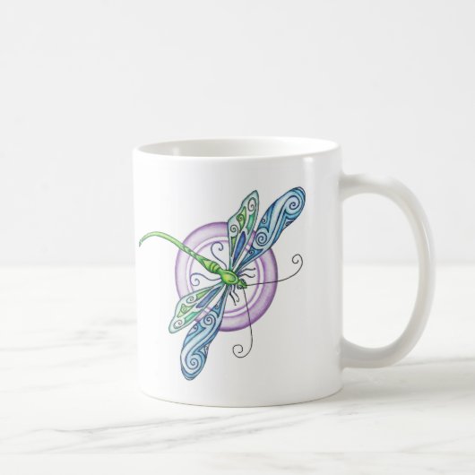 Whimsical Dragonfly Koffiemok (Rechts)