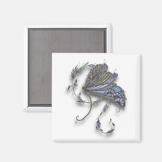 Whimsical Dragonfly Magneet (Voorkant / Achterkant)