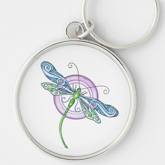 Whimsical Dragonfly Sleutelhanger (Voorkant)