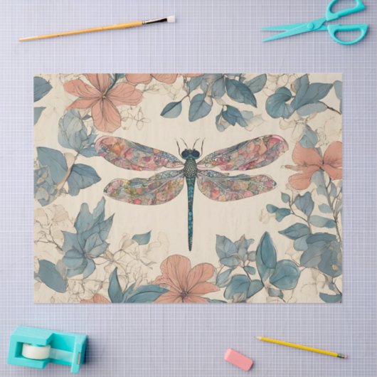 Whimsical Dragonfly Tissuepapier (Craft)