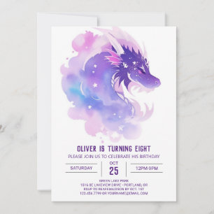Whimsical Dragon's betoverde verjaardag Kaart