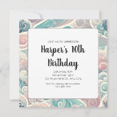 Whimsical Drakes: Pastel Dragon Fantasy Kaart (Achterkant)