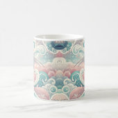 Whimsical Drakes: Pastel Dragon Fantasy Koffiemok (Center)