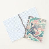 Whimsical Drakes: Pastel Dragon Fantasy Notitieboek (Binnen)