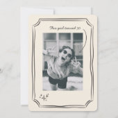 Whimsical Drawing Funky Quirky Verjaardag Kaart (Achterkant)