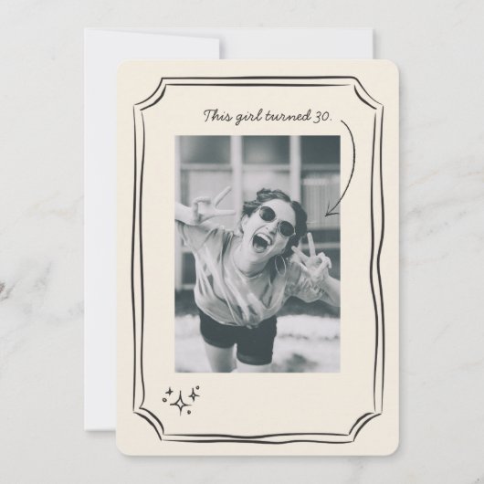 Whimsical Drawing Funky Quirky Verjaardag Kaart (Achterkant)