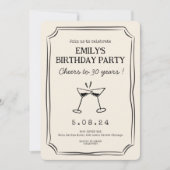 Whimsical Drawing Funky Quirky Verjaardag Kaart (Voorkant)