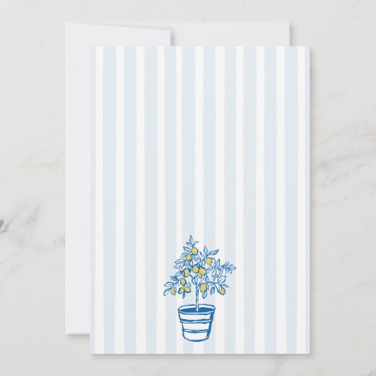 Whimsical Drawn Main Squeeze Lemon Vrijgezellenfee Kaart (Achterkant)