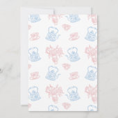 Whimsical Drawn Tea met mama om Baby shower te zij Kaart (Achterkant)