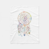 Whimsical Dream Catcher Waterverf Girly Fleece Deken (Voorkant)