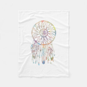 Whimsical Dream Catcher Waterverf Girly Fleece Deken