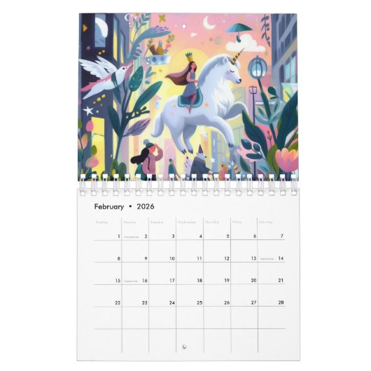 Whimsical Dream Land Kalender (Feb 2026)