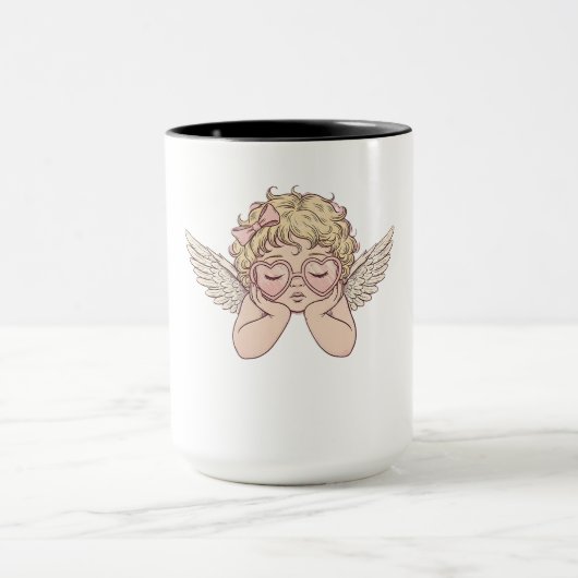 Whimsical Dreamscape Cherub with Hear Mok (Midden)