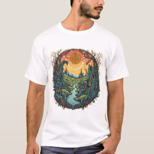 Whimsical Dreamscape Kingdom beroemd gemaakt door T-shirt