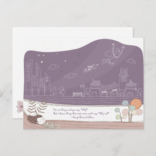 Whimsical Dreamweaver 1 Briefkaart (Voorkant / Achterkant)