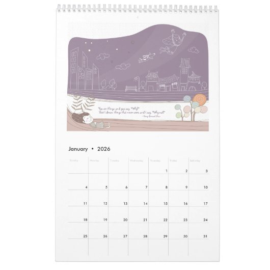 Whimsical Dreamweaver Calendar Kalender (Jan 2026)