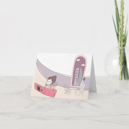 Whimsical Dreamweaver Quote 6 Wenskaart Kaart (Voorkant)