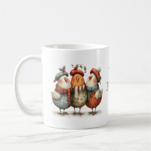 Whimsical Drie Franse Kippen 12 Dagen Kerstmis 325 Koffiemok