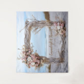 Whimsical Driftwood Romance Vierkant Lijst Wandkleed (Voorkant)