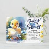 Whimsical Duck Baby shower Parade Kaart (Staand voorkant)