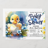 Whimsical Duck Baby shower Parade Kaart (Voorkant / Achterkant)