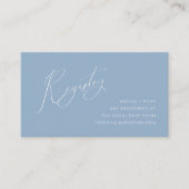 Whimsical Dusty Blue Baby Registry Informatiekaartje (Voorkant)