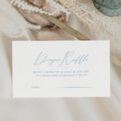 Whimsical Dusty Blue Baby shower Luier Raffle Informatiekaartje