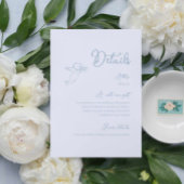 Whimsical Dusty Blue Details Enclosure Kaart