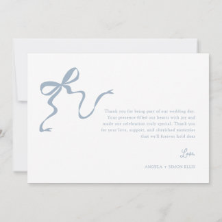 Whimsical Dusty Blue Wedding Dank je kaart