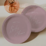 Whimsical Dusty Roos Baby shower Papieren Bordje<br><div class="desc">Introductie van onze grillige stoffige rozen baby showers papieren borden, ideaal voor uw eenvoudige moderne boho spring- of zomerfeest! Dit bord heeft een blush, luchtige, boho-chique sfeer met elegante kalligrafie en een delicaat minimalistisch ontwerp, waardoor het ideaal is voor meisjes. Bovendien is het bewerkbaar, zodat u uw eigen stijlvolle, grillige...</div>