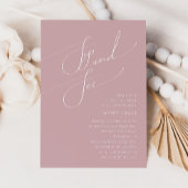 Whimsical Dusty Roos Baby Sip and See Kaart