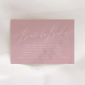 Whimsical Dusty Roos Boeken voor Baby Informatiekaartje