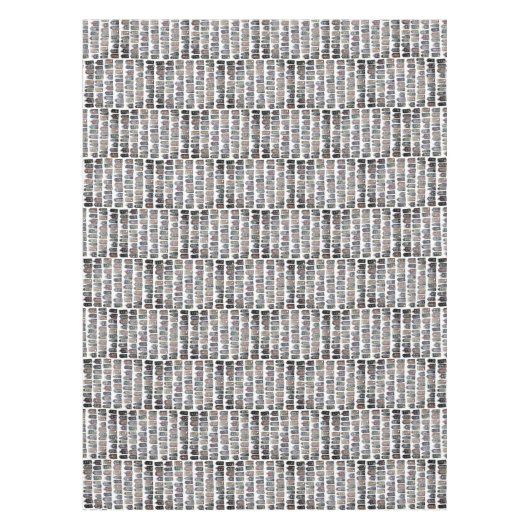 Whimsical Dutch Houses Amsterdam Quirky Neutral Tafelkleed (Voorkant)