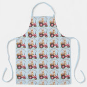 Whimsical Easter Bunny Boerderij Tractor Schort (Voorkant)