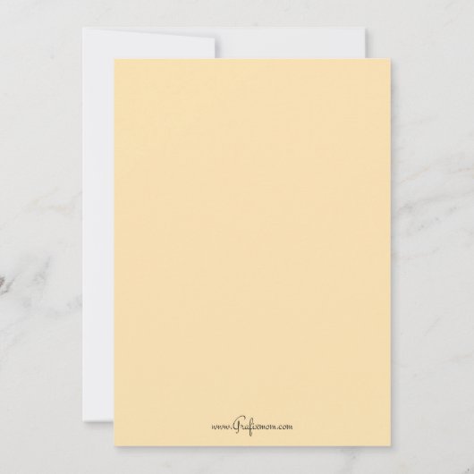 Whimsical Easter Bunny Feestdagenkaart (Achterkant)